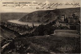 CPA AK Oberwesel Und Schonburg GERMANY (1011133) - Oberwesel