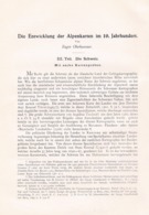 A102 657 Oberhummer Entwicklung Alpenkarten Schweiz Artikel Von 1904 !! - Mappemondes