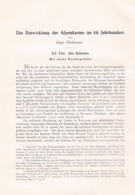 A102 657 Oberhummer Entwicklung Alpenkarten Schweiz Artikel Von 1904 !! - Wereldkaarten