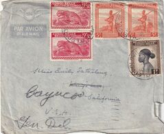 CONGO BELGE 1946 PLI AERIEN DE LEOPOLDVILLE POUR LES USA - Autres & Non Classés