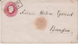 Preußen Ganzsache Wohl U17 R2 Waldenburg Ostgebiete Schlesien N Bunzlau C 1855 - Postwaardestukken