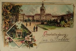 Charlottenburg (Berlin) Litho Karte // Mausoleum - Schloss 1903 - Charlottenburg