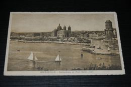 17687-           MARSEILLE, CATHÉDRALE ET FORT SAINT-JEAN - 1937 - Puerto Viejo (Vieux-Port), Saint Victor, Le Panier