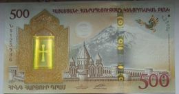 Armenia Arménie Armenien 2018 NEW Banknote - 500 Dram UNC Hybrid Technology Noy's Ark - Armenië