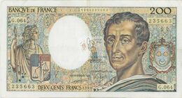 MONTESQUIEU 200 FRANCS - 1989 - G.064 - O° - COTE IPCbanknotes: 35 Euros - 200 F 1981-1994 ''Montesquieu''