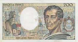 MONTESQUIEU 200 FRANCS - 1989 - H.067 - O - COTE IPCbanknotes: 20 Euros - 200 F 1981-1994 ''Montesquieu''