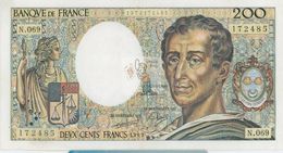 MONTESQUIEU 200 FRANCS - 1989 - N.069 - O° - COTE IPCbanknotes: 35 Euros - 200 F 1981-1994 ''Montesquieu''