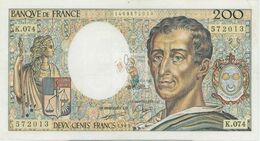 MONTESQUIEU 200 FRANCS - 1987 - K.054 -  O - COTE IPCbanknotes: 20 Euros - 200 F 1981-1994 ''Montesquieu''