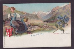 CPA Suisse Helvétia Schweiz Svizzera Non Circulé Litho Gruss Canton D' Obwald ENGELBERG - Engelberg