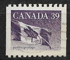 Canada 1990. Scott #1194B (U) Canadian Flag - Coil Stamps