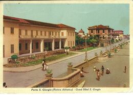 8791"PORTO S. GIORGIO(RIVIERA ADRIATICA)-GRAND HOTEL S. GIORGIO "ANIMATA-CARTOLINA POST. ORIG. SPED. 1951 - Fermo