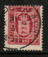 DENMARK  Scott # O 8 F-VF USED (Stamp Scan # 718) - Dienstzegels