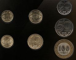 KAZAKHSTAN COIN SET 7 MONNAIES 1-2-5-10-20-50-100 TENGE 2002-2010 - Kazajstán