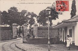 (59) CONDE -SUR-L'ESCAUT . Porte De Valenciennes  (animée) - Conde Sur Escaut