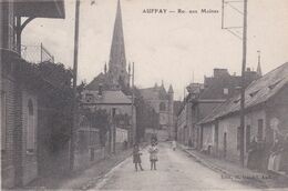 (76) AUFFAY . Rue Aux Moines  ( Animée) - Auffay