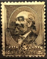 USA 1882 - Canceled - Sc# 205 - 5c - Gebraucht