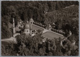 Schwetzingen - S/w Schloßgarten 9   Moschee   Luftbild - Schwetzingen