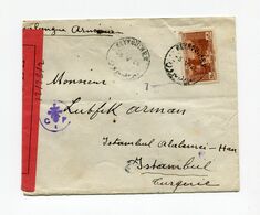 !!! LETTRE DE BEYROUTH POUR ISTAMBOUL DU 5/5/1944 AVEC CENSURE FORCES FRANCAISES LIBRES - Storia Postale