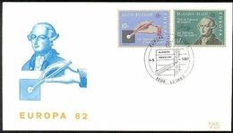 Belgie Belgique 1982 OCBn° 2048-2049 FDC Cept Europa  Cote 4,00 € - 1981-1990