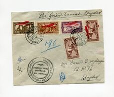 !!! SYRIE, 1ER VOL AEROPOSTAL DAMAS - BAGDAD, LETTRE RECO DE DAMAS DU 1/4/1930 - Briefe U. Dokumente