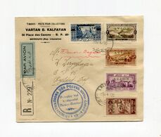 !!! SYRIE, 1ER VOL AEROPOSTAL DAMAS - BAGDAD, LETTRE RECOMMANDEE DE DAMAS DU 1/4/1930 - Lettres & Documents