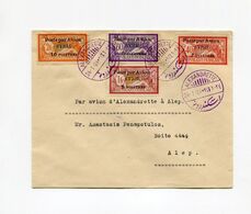 !!! SYRIE, LETTRE PAR AVION D'ALEXANDRETTE POUR ALEP DU 24/1/1924 - Cartas & Documentos