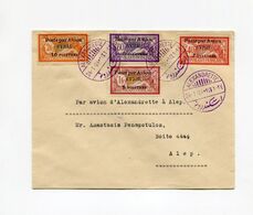 !!! SYRIE, LETTRE PAR AVION D'ALEXANDRETTE POUR ALEP DU 24/1/1924 - Lettres & Documents