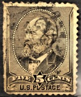 USA 1882 - Canceled - Sc# 205 - 5c - Used Stamps