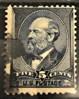 USA 1888 - Canceled - Sc# 216 - 5c - Gebraucht