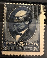 USA 1888 - Canceled - Sc# 216 - 5c - Gebraucht