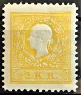 AUSTRIA 1858 - MLH - ANK 10Na. - Neudruck 1884 - 2kr - Essais & Réimpressions