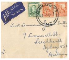 (G 27) Older Cover - New Zealand Cover Posted To Australia - Storia Postale