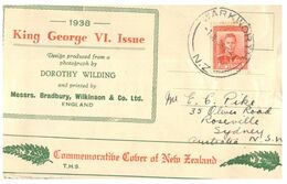 (G 27) Older Cover - New Zealand To Australia - King George VI (1938) - Covers & Documents