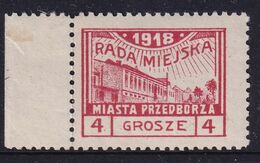 POLAND 1918 Przedborz Local Fi 8B T.1 Mint Hinged ZL10 - Varietà E Curiosità