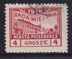 POLAND 1918 Przedborz Local Fi 8B T.3 Used ZL10 - Varietà E Curiosità