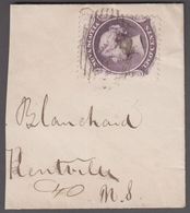 1864. NOVA SCOTIA VICTORIA TWO CENTS Reverse Cancelled KENIVILLE MY 18 64  () - JF365201 - Storia Postale