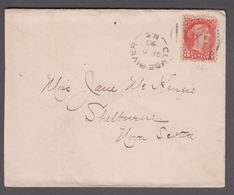 1890. CANADA Queen Viktoria 3 CENTS. On Cover To Shelbourne, Nova Scotia. Cancelled O... (Michel 28) - JF365224 - Lettres & Documents