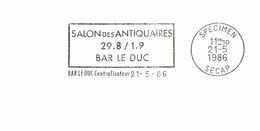 Département De La Meuse - Bar Le Duc - Flamme Secap SPECIMEN - Mechanical Postmarks (Advertisement)