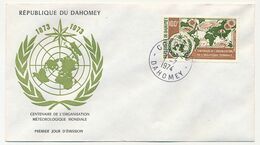 DAHOMEY => FDC => Centenaire De L'Organisation Météorologique Mondiale - 1974 - Benin - Dahomey (1960-...)