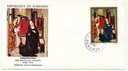 DAHOMEY => 2 Enveloppes FDC => ANNONCIATION NOEL 1973 - 1/7/1974 - Benin – Dahomey (1960-...)