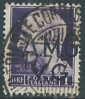 1945-47 TRIESTE AMG VG USATO IMPERIALE 1 LIRA - RA14-3 - Usados