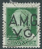 1945-47 TRIESTE AMG VG USATO IMPERIALE 20 LIRE - RA14-3 - Oblitérés