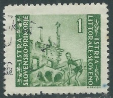 1946 OCCUP. JUGOSLAVA ISTRIA E LITORALE SLOVENO ZAGABRIA USATO 1 LIRA - RA18 - Occup. Iugoslava: Litorale Sloveno