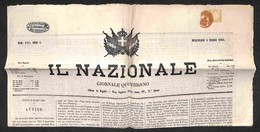 ANTICHI STATI ITALIANI - NAPOLI - Partenza Da Napoli (rosso - P.ti 10) - Mezzo Tornese (17b - Verde Oliva) - Intero Gior - Sonstige & Ohne Zuordnung