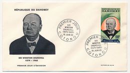 DAHOMEY => 1 FDC => Sir Winston Churchill - Cotonou - 1965 - Bénin – Dahomey (1960-...)