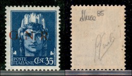 RSI - G.N.R. BRESCIA - 1943 - 35 Cent (476/I) - Gomma Integra - Cert Andreoni (500) - Sonstige & Ohne Zuordnung
