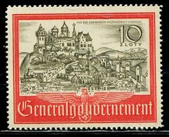 CE0085 Poland 1941 Ancient Krakow Scenery 1V MNH - Andere & Zonder Classificatie