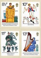 GB GREAT BRITAIN 1976 MINT PHQ CARDS BRITISH CULTURAL TRADITIONS  N17 ARCHDRUID MORRIS DANCING SCOTS PIPER WELSH HARPIST - Douane