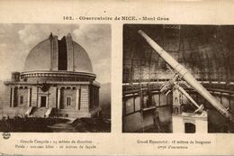 06-NICE-OBERVATOIRE DE NICE , MONT GROS MULTIVUES - Monumenti, Edifici