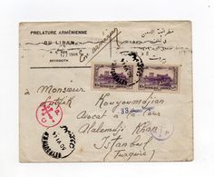 !!! LETTRE DE BEYROUTH POUR ISTAMBOUL DU 30/6/1944 AVEC CENSURE FORCES FRANCAISES LIBRES - Brieven En Documenten